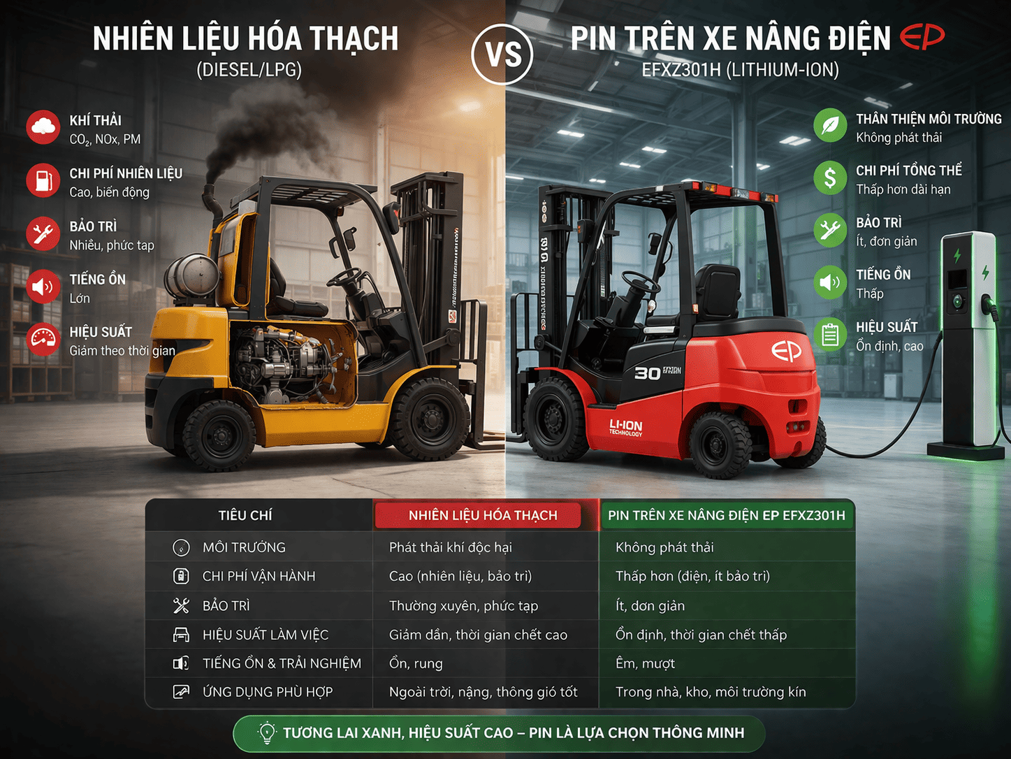 So sánh xe điện và xe dầu